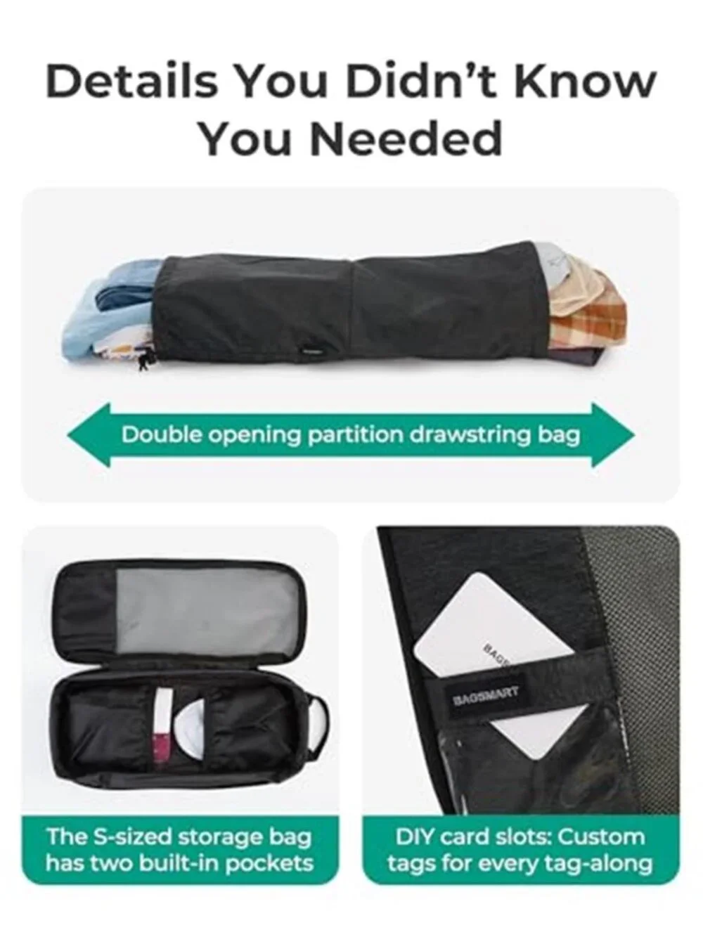 Compression Packing Cubes Travel Luggage Organizer Set Suitcase Storage Bags